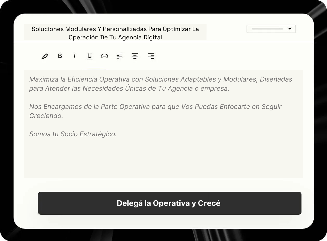 Operaciones Digitales Alkimista Digital Marketing para Agencias